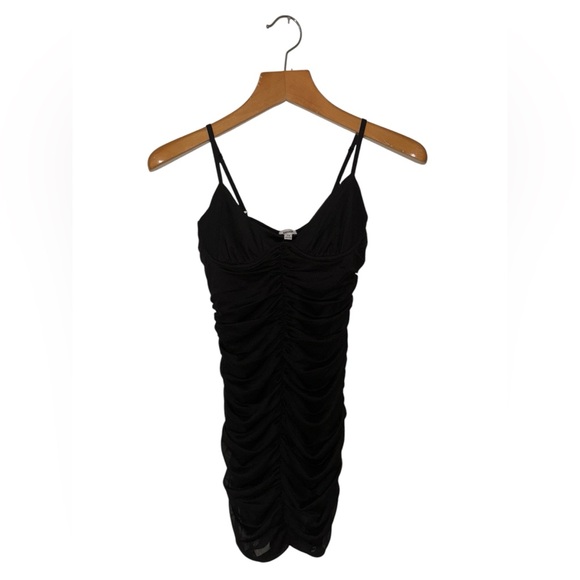 NWT Garage Mesh Ruched Bustier Dress - Picture 2 of 7